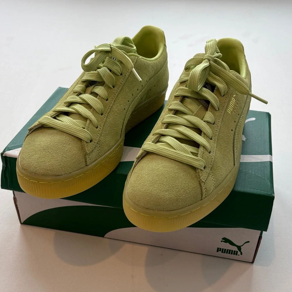 PUMA Suede Classic XXI Sneakers- NIB-Lily Pad- Size 9 - Picture 2 of 11